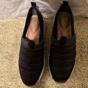 Giani Bernini Black Slip-On Quilted Sneakers